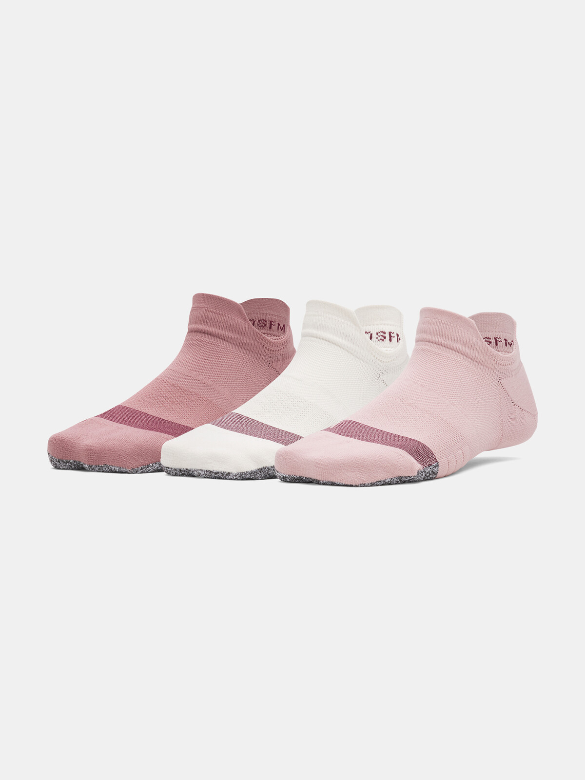Women's socks Under Armour Womens UA Breathe 3pk NS Tab-PNK - Women's