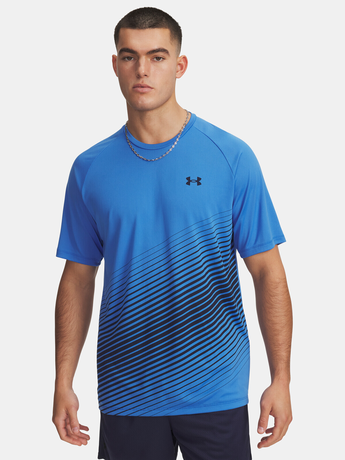 Men's T-shirt Under Armour UA Tech Fade SS-BLU - Men's