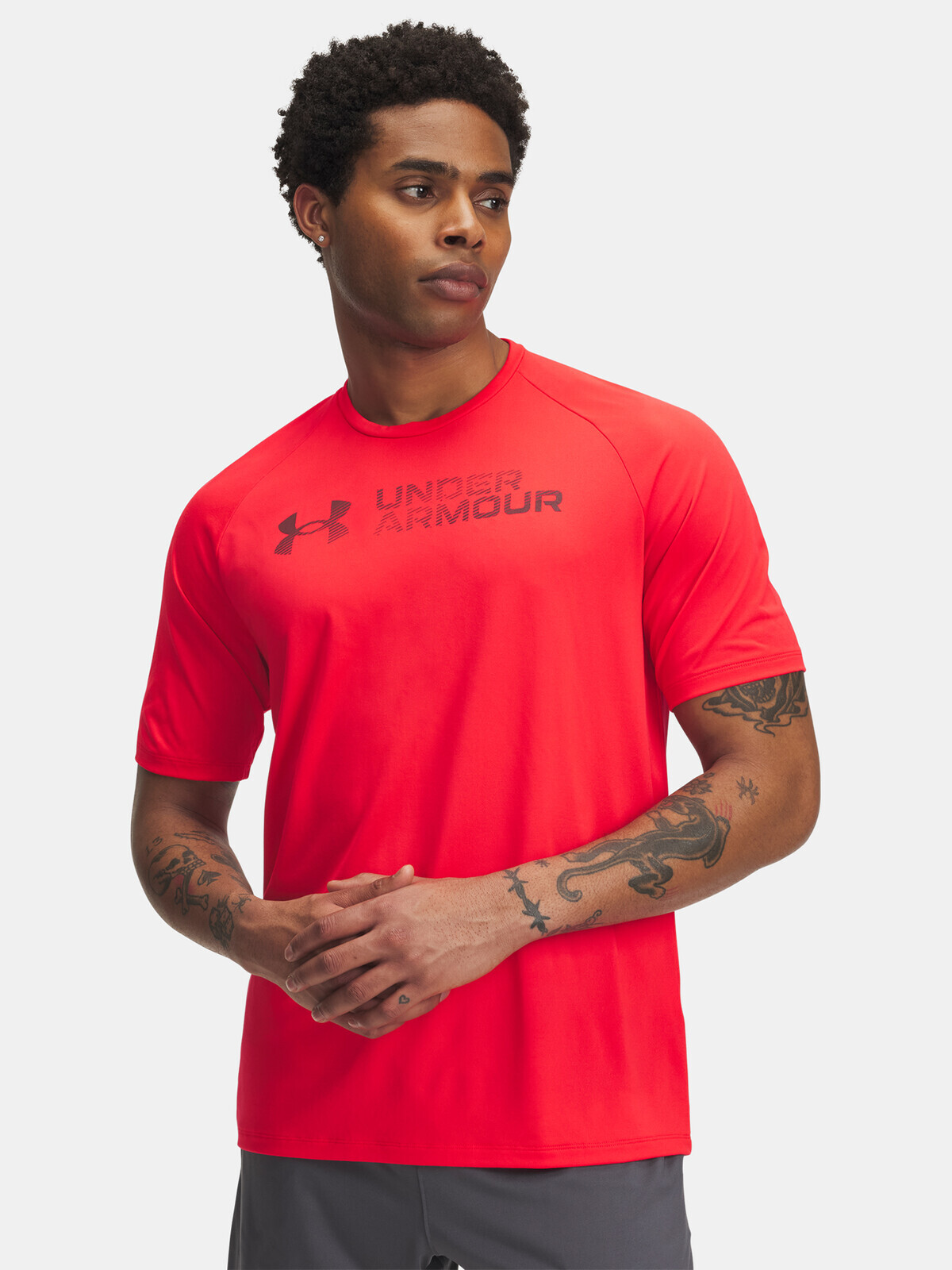 Men's T-shirt Under Armour UA Tech Reflective SS-RED - Men's