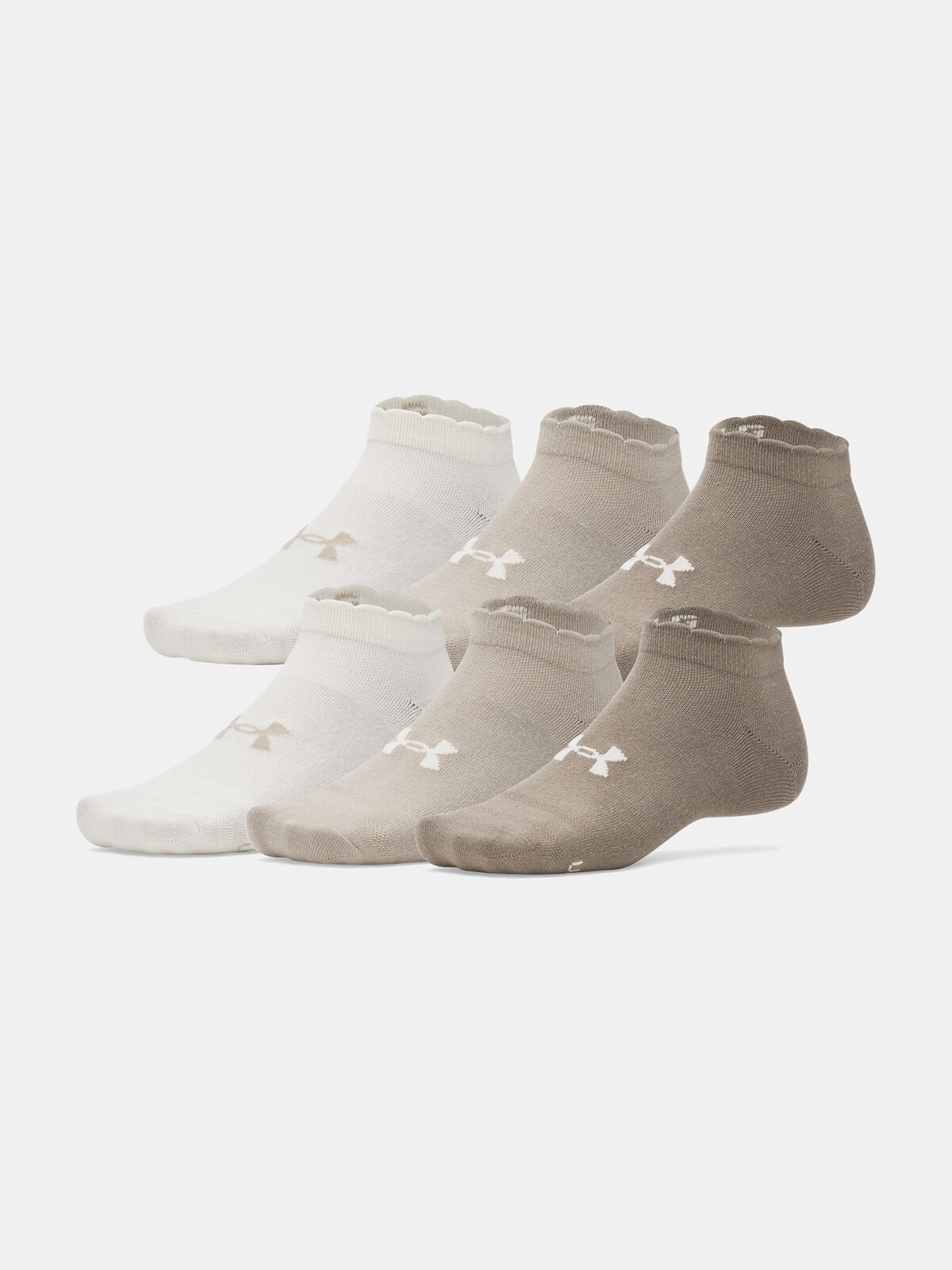 Unisex socks Under Armour Unisex UA Essential 6pk Low-BRN - unisex