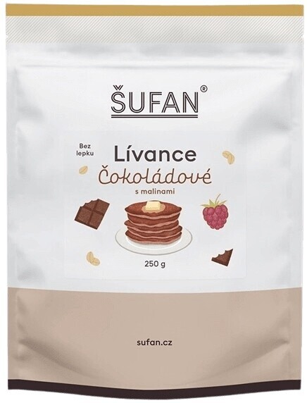 Šufan lívance 250 g - čokoláda/ malina