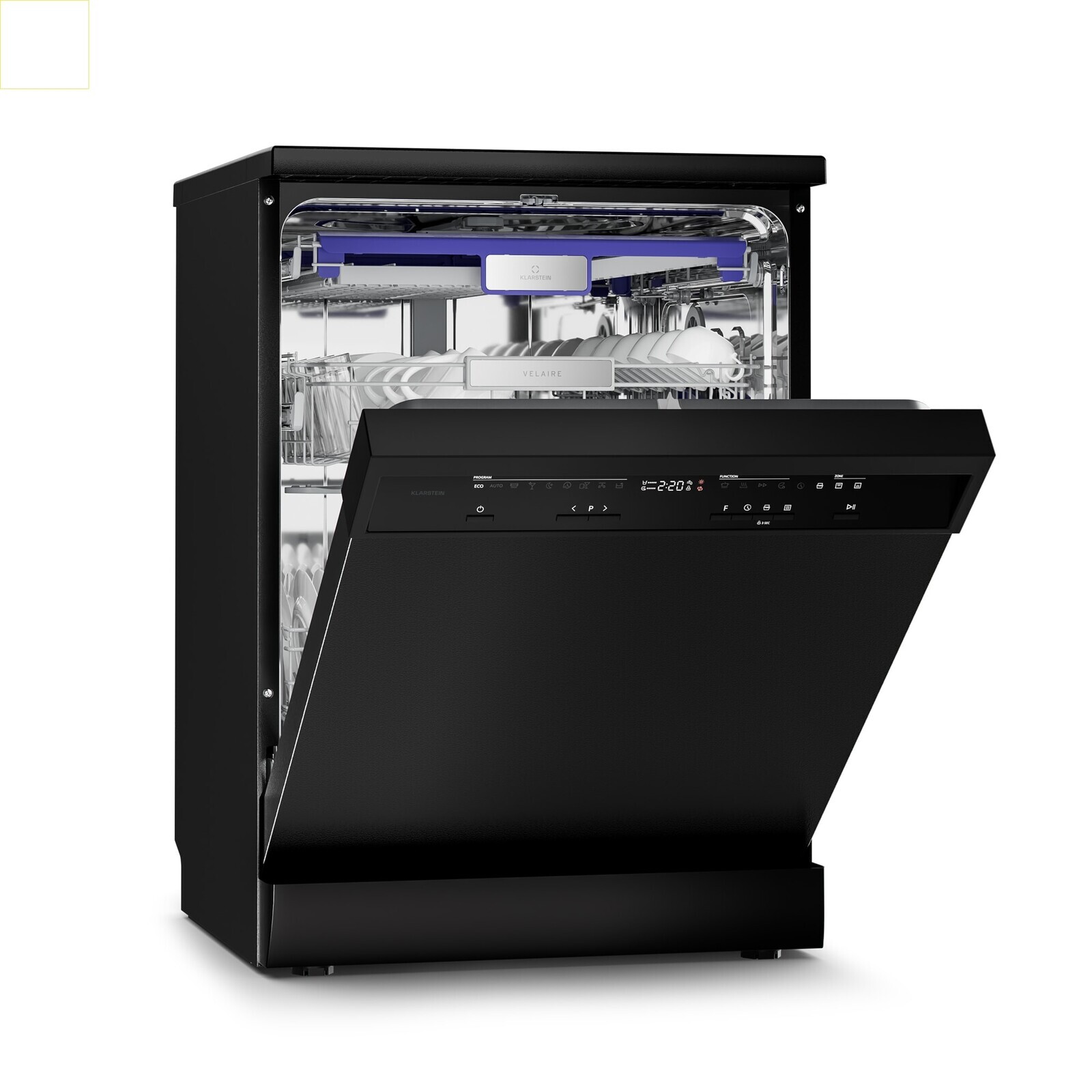 Klarstein Velaire voľne stojaca umývačka riadu | Minimalistická, elegantná, výkonná | EEC A | 60 cm