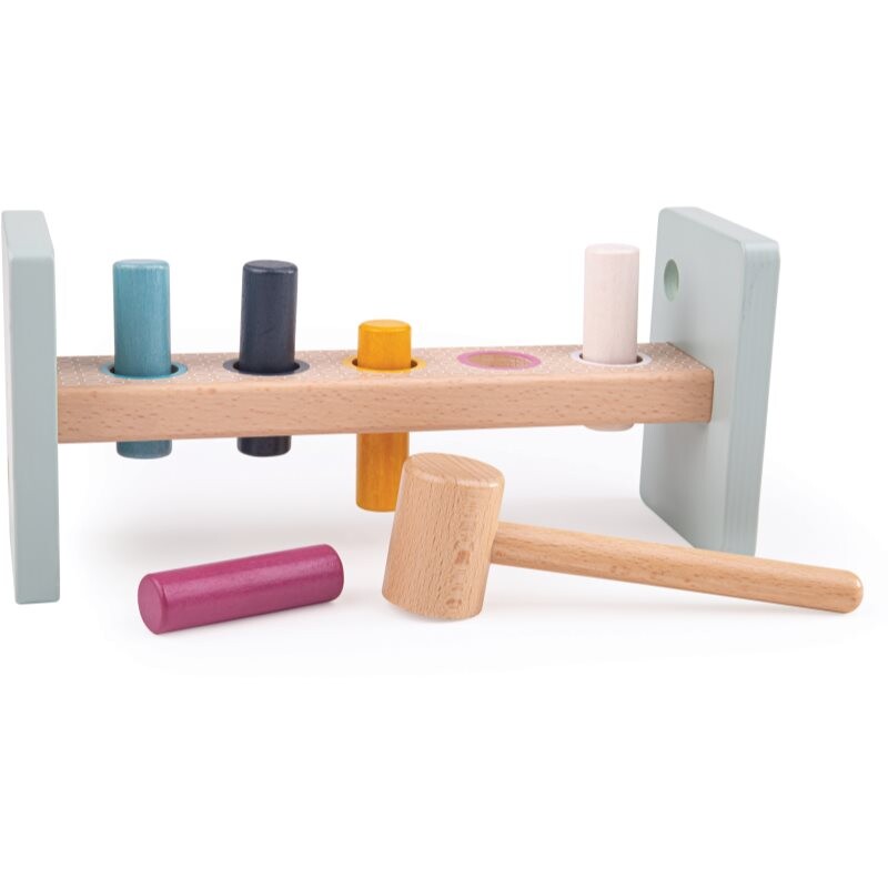 Bigjigs Toys Hammer Bench zatĺkačka 12 m+ 7 ks