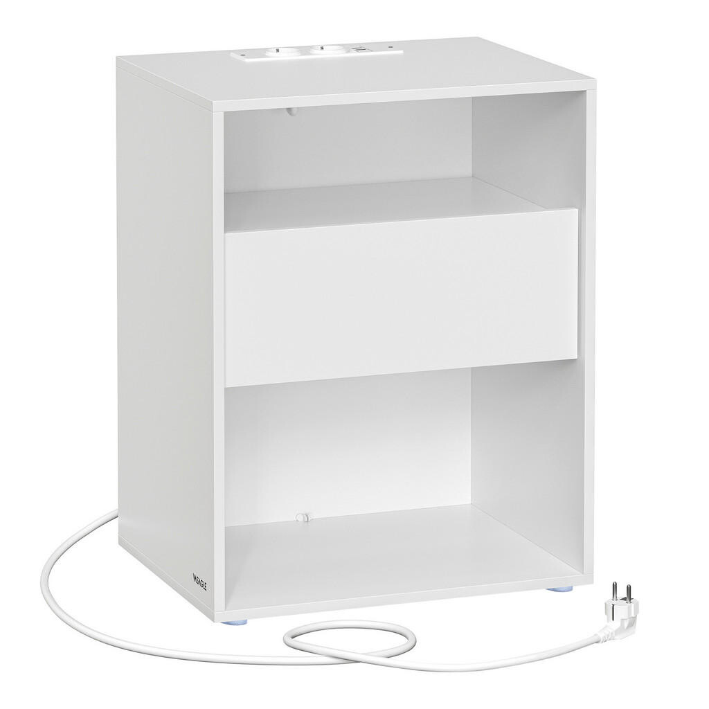 MID.YOU NOČNÁ SKRINKA, biela, 45/58,3/35 cm