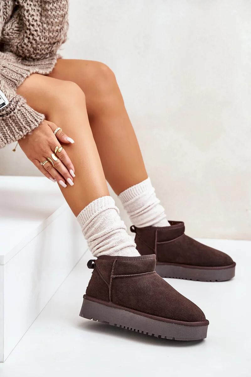 Dámska semišová platforma Snows Brown Nereviana 38
