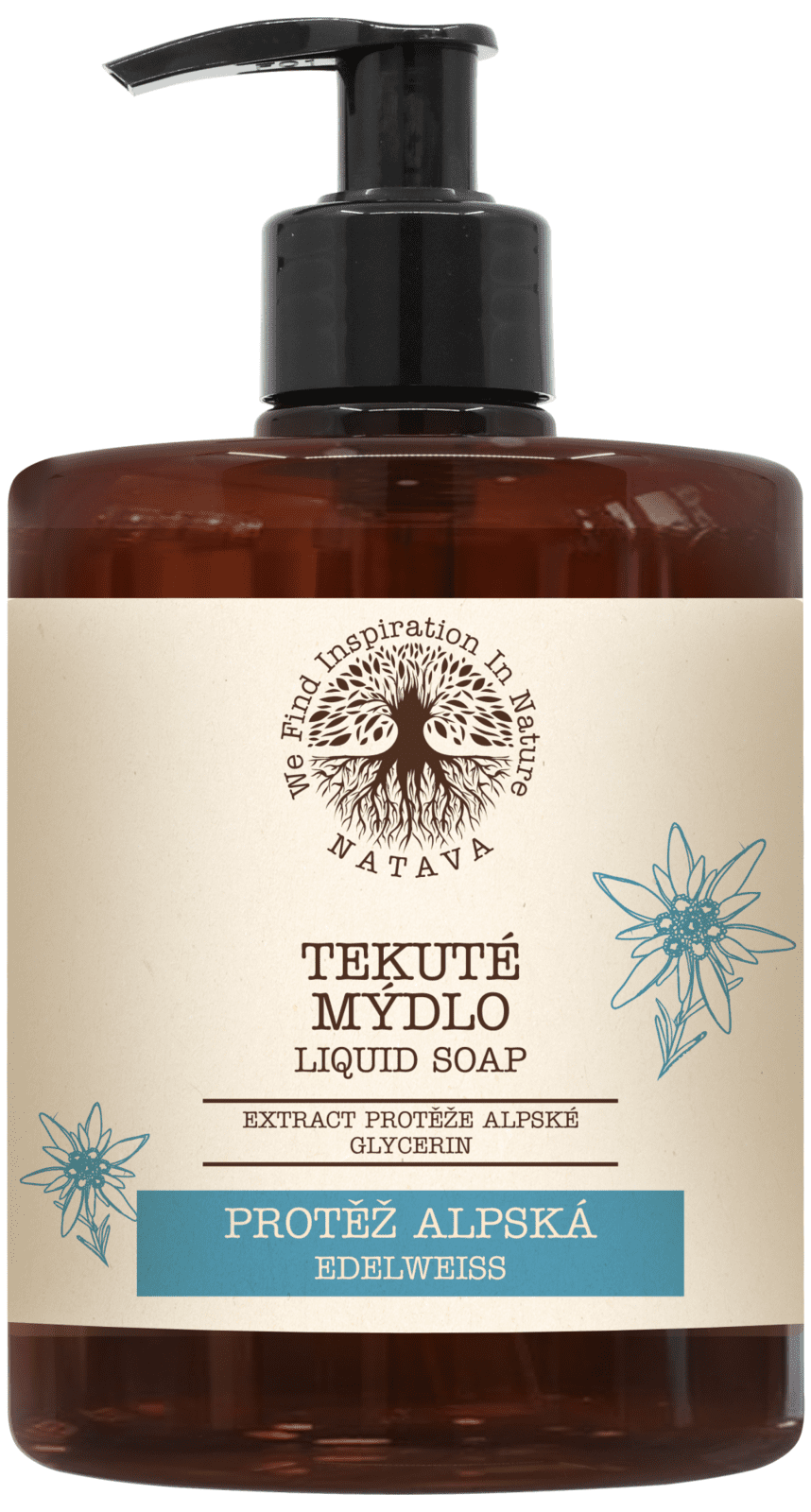 NATAVA Tekuté mydlo Plesnička Alpská 500 ml