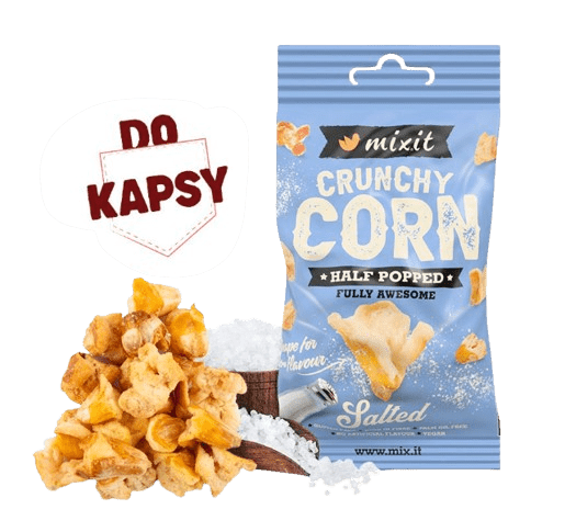 MIXIT Crunchy corn do vrecka - Morská soľ 40 g
