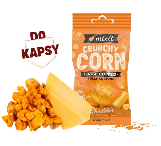 MIXIT Crunchy corn do vrecka - Cheddar 40 g