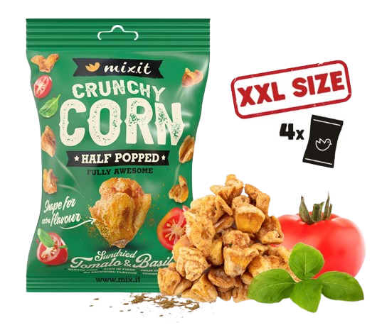 MIXIT Crunchy corn - Paradajka & bazalka 175 g