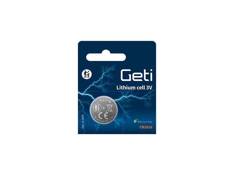Batéria CR2016 GETI lithiová