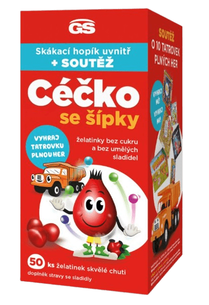 GS Céčko želatínky bez cukru 50 ks