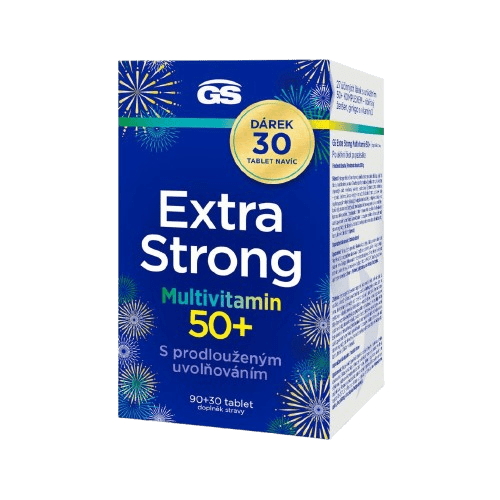 GS Extra Strong Multivitamín 50+, 120 tabliet