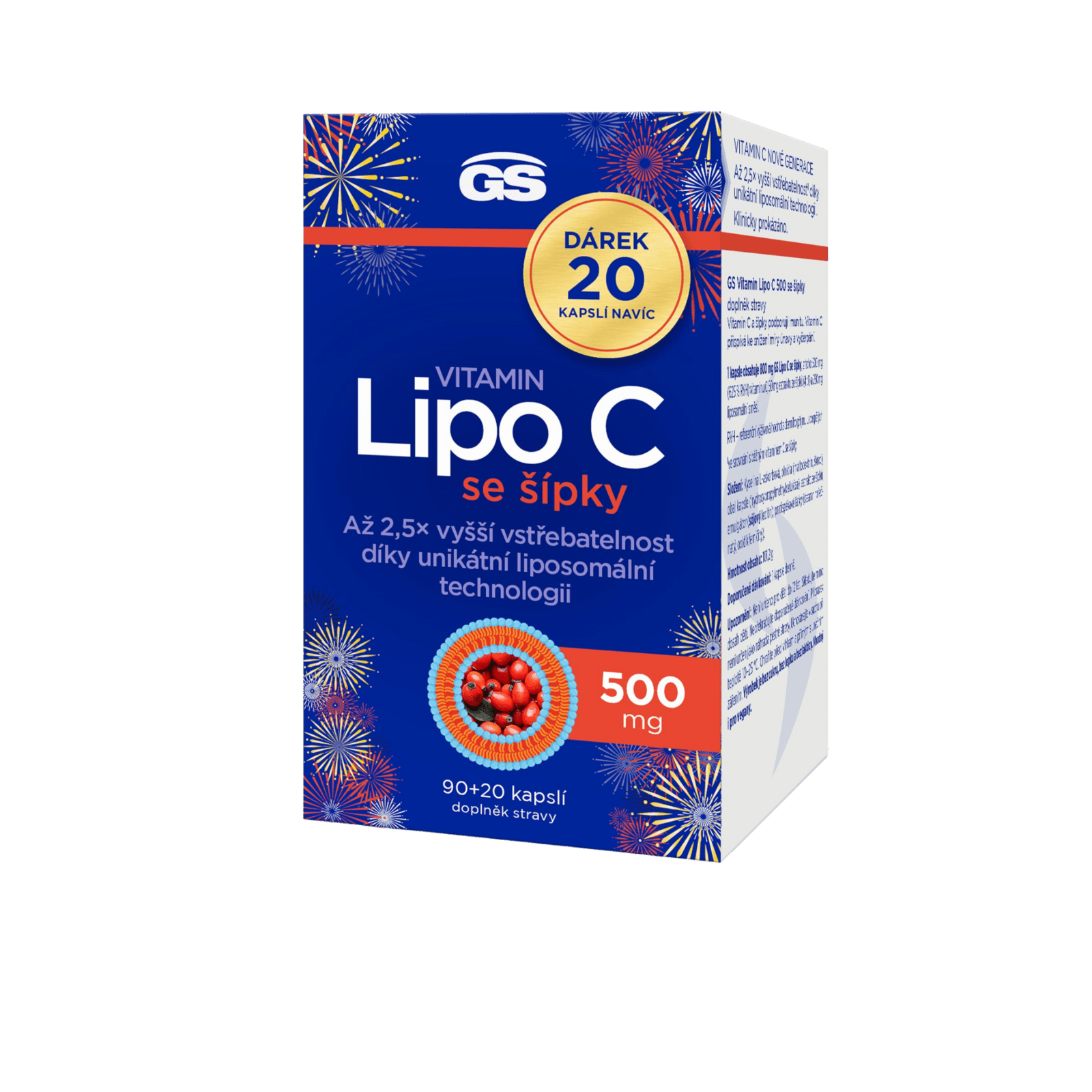 GS Vitamín Lipo C 500 mg so šípkami 110 kapsúl