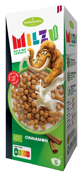 NORDCRUNCH Milzu BIO Cereálne guličky so škoricou 150 g