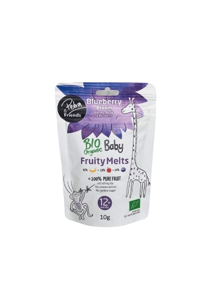 PETRA & FRIENDS BIO Ovocné smoothie kúsky sušené mrazom - banán, jablko a čučoriedka 10 g