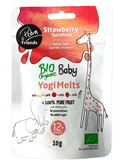 PETRA & FRIENDS BIO Ovocné smoothie kúsky sušené mrazom s jahodami a kozím mliekom 10 g