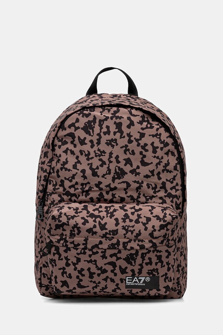 Ruksak EA7 Emporio Armani čierna farba, veľký, vzorovaný, AF10465.7X000001