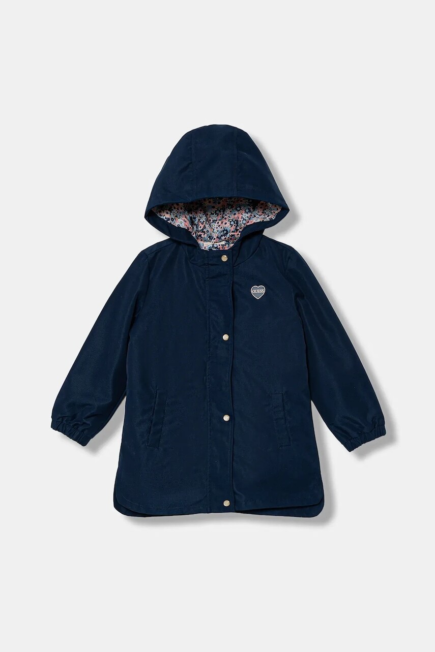 Detská bunda Guess tmavomodrá farba, K5YL04 WFVK0