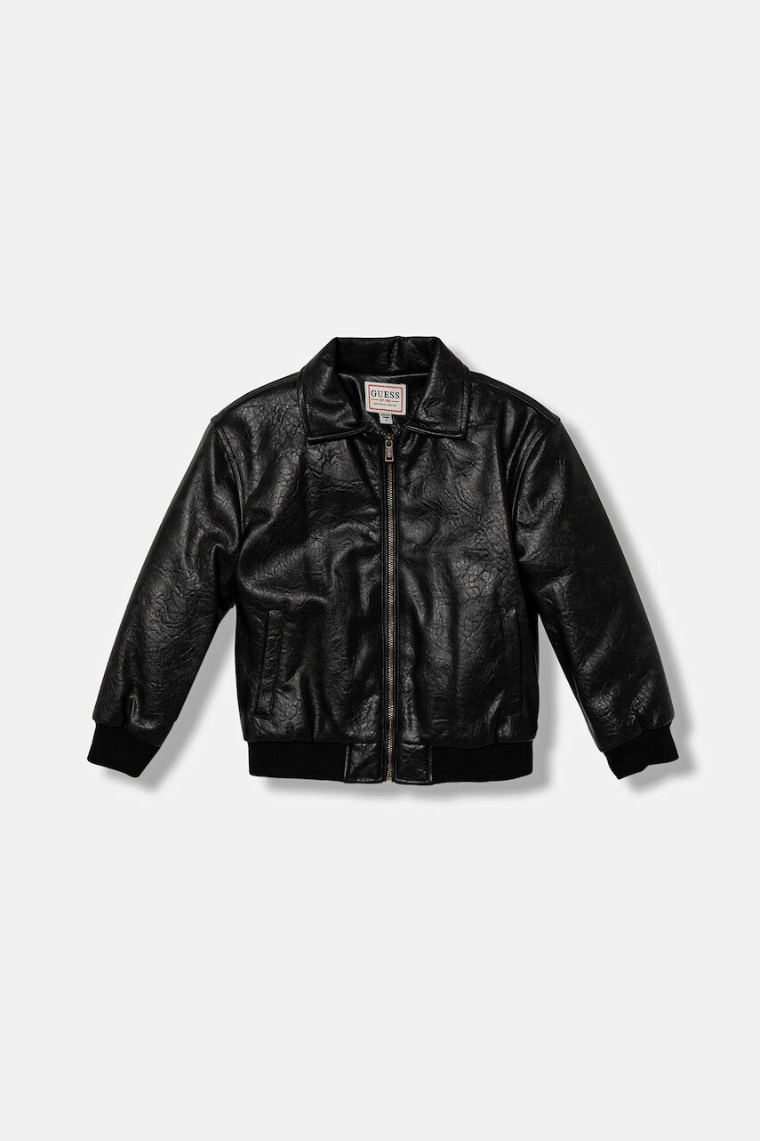 Detská bunda Guess čierna farba, N5YL03 W0100