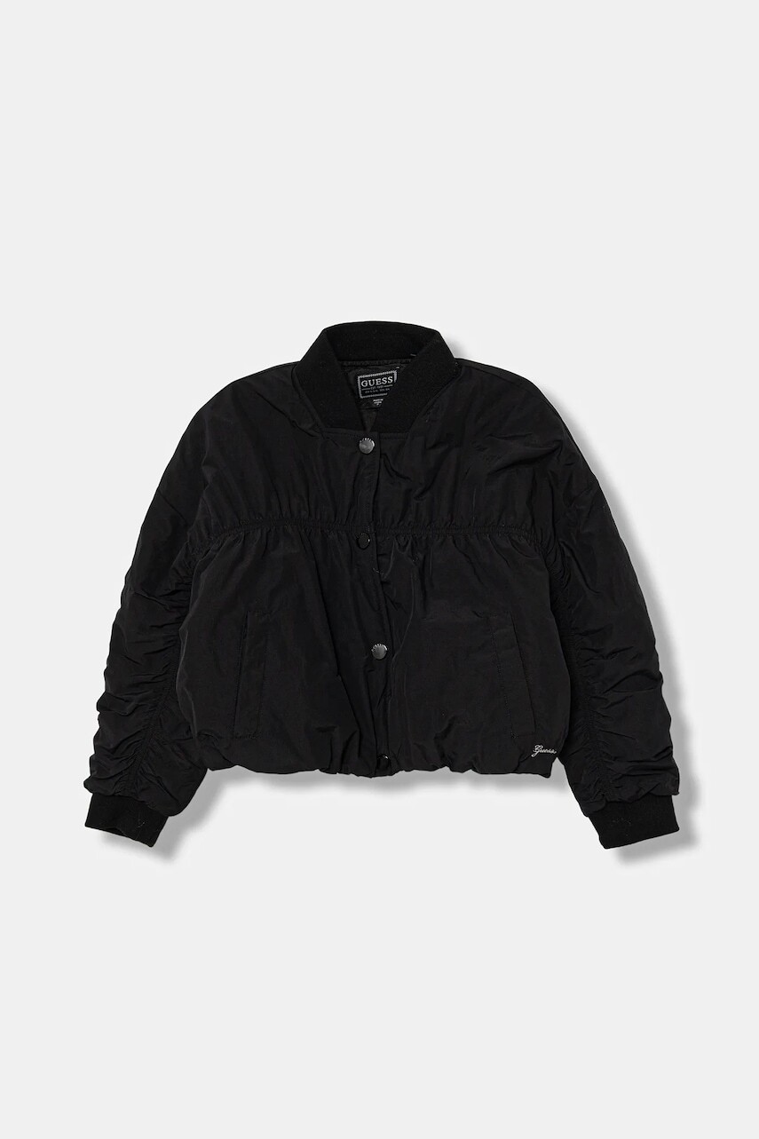 Detská bunda Guess čierna farba, J5YL11 WHE80