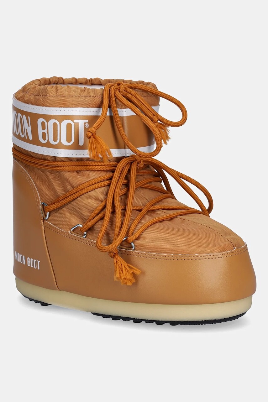 Snehule Moon Boot MB ICON LOW NYLON hnedá farba, 80D1409340 M008