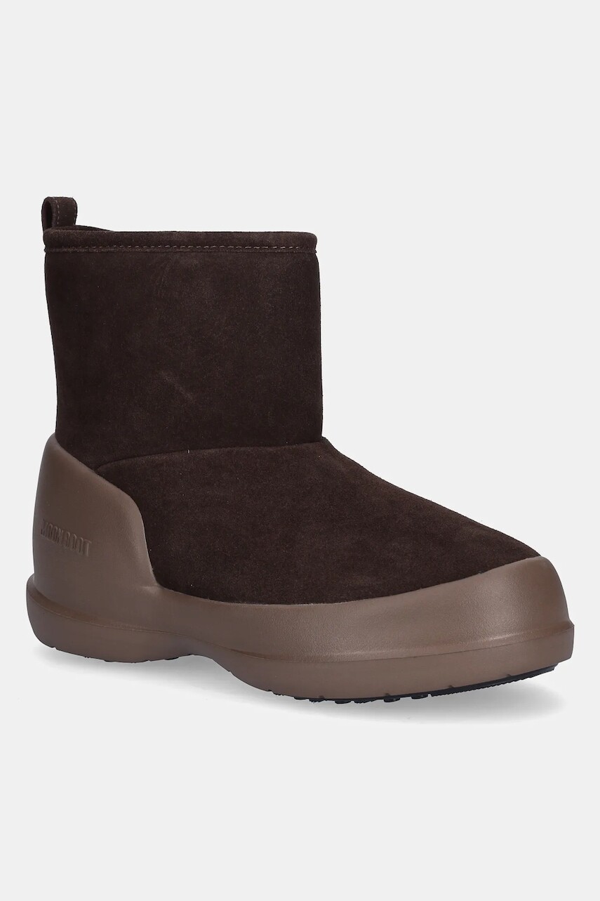 Semišové snehule Moon Boot MB MEZZALUNA MID BOOT hnedá farba, 80D2500060 M010