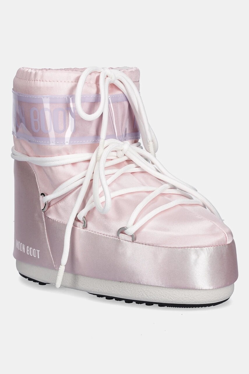 Snehule Moon Boot MB ICON LOW PEARLY ružová farba, 80D1409660 J032