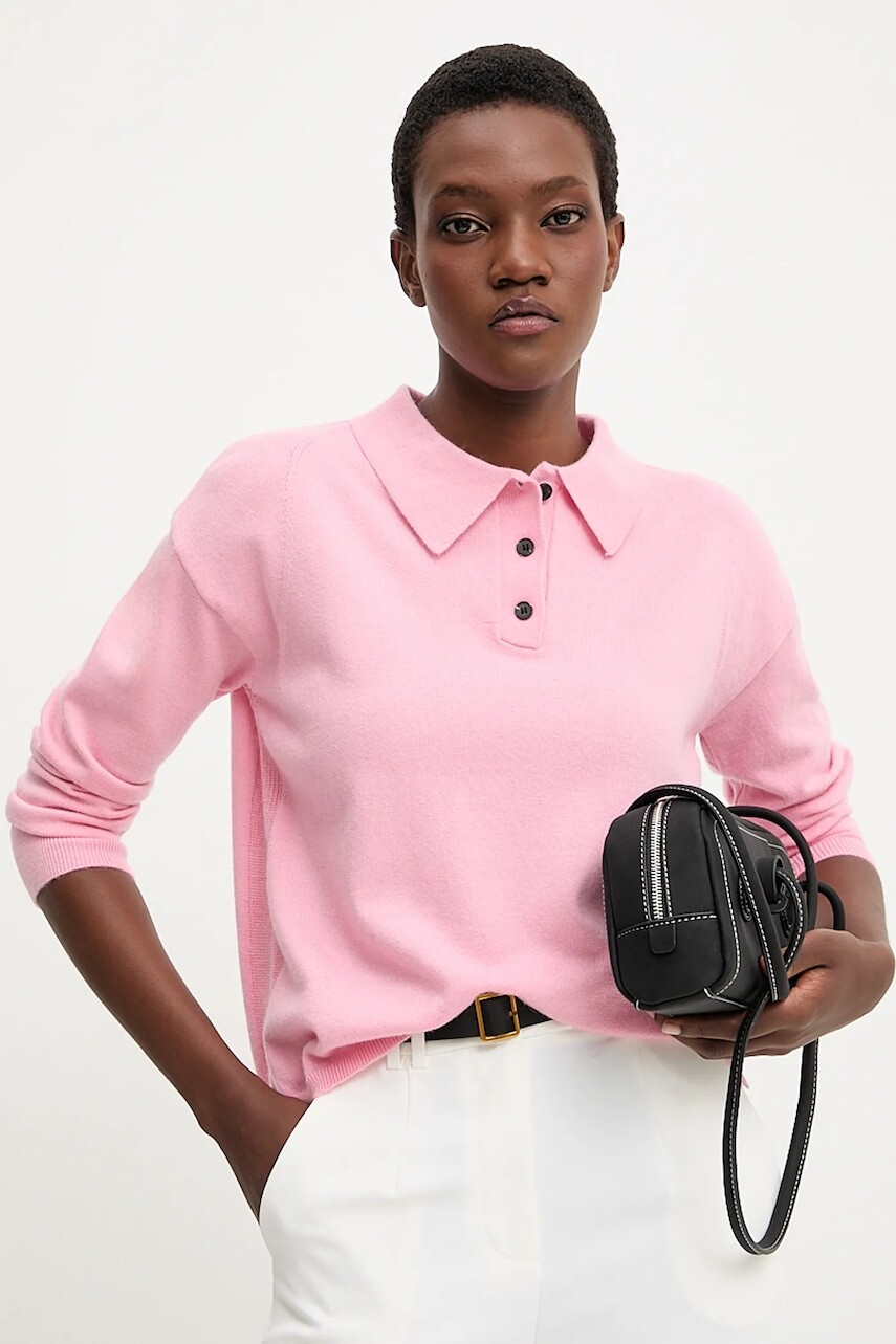 Kašmírový sveter Answear.LAB ružová farba