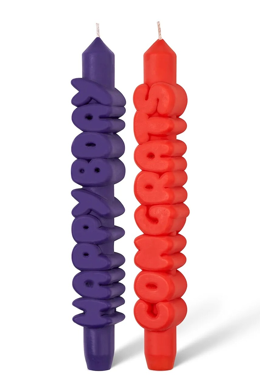 Sada sviečok CandleHand B-Day Set 23 cm 2-pak viac farieb