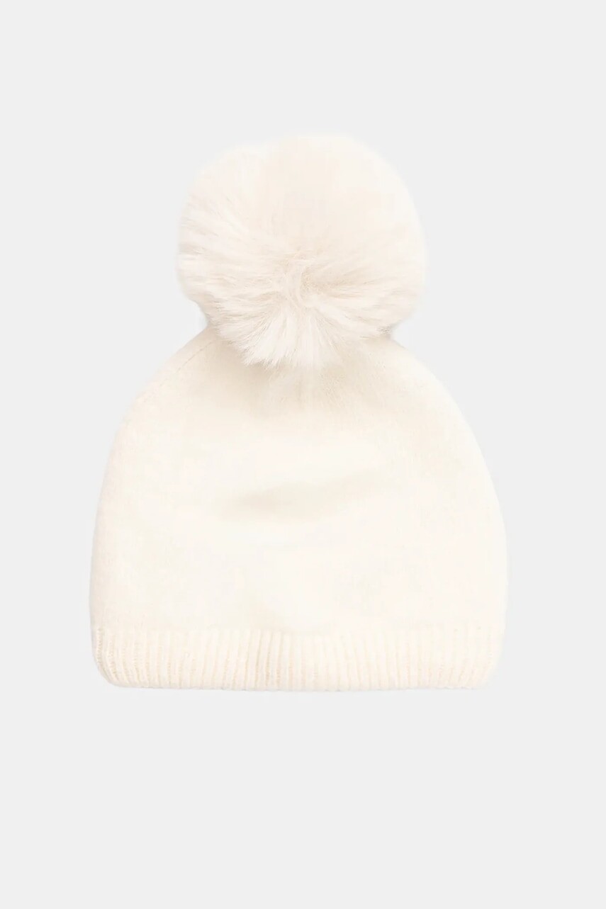 Detská vlnená čiapka Jamiks MADS II béžová farba, JZI148