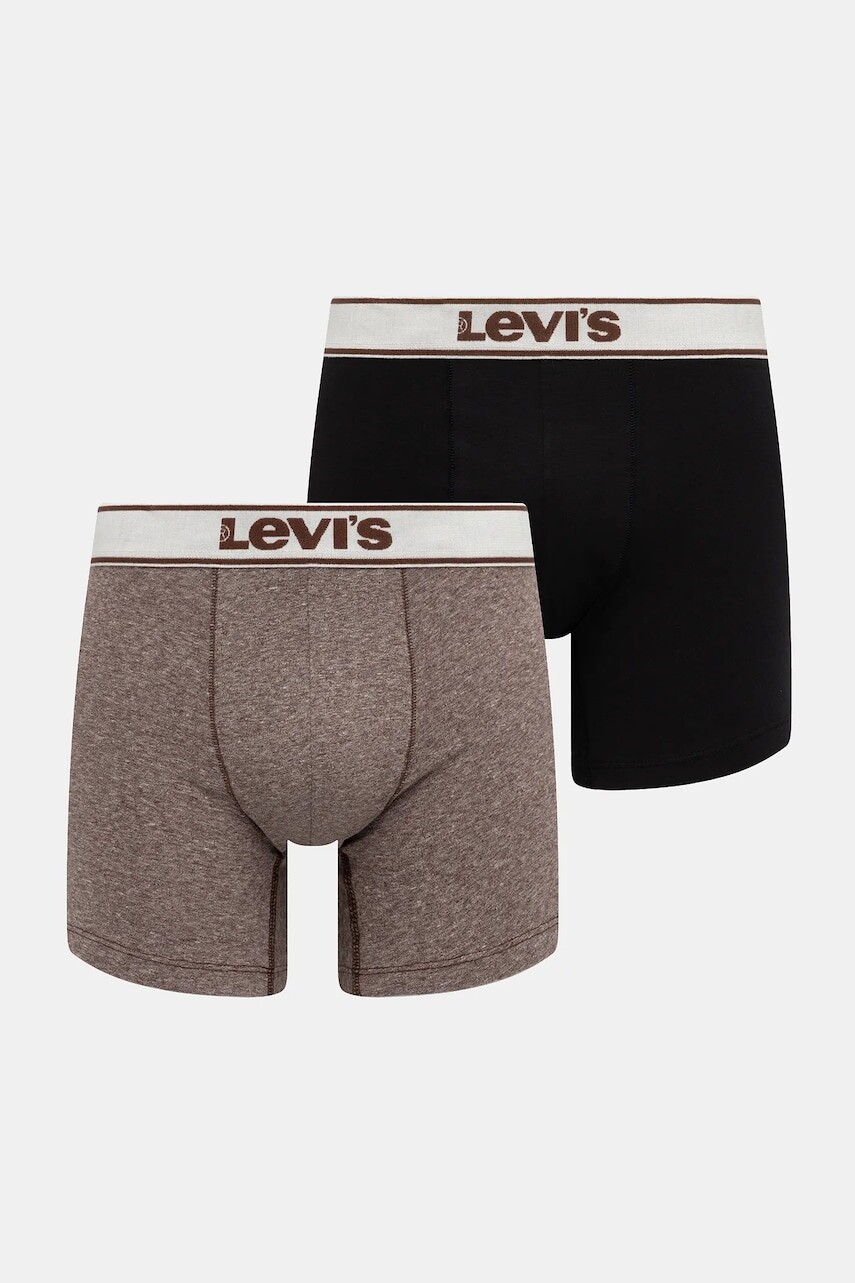 Boxerky Levi's 2-pak hnedá farba, 37149-1167