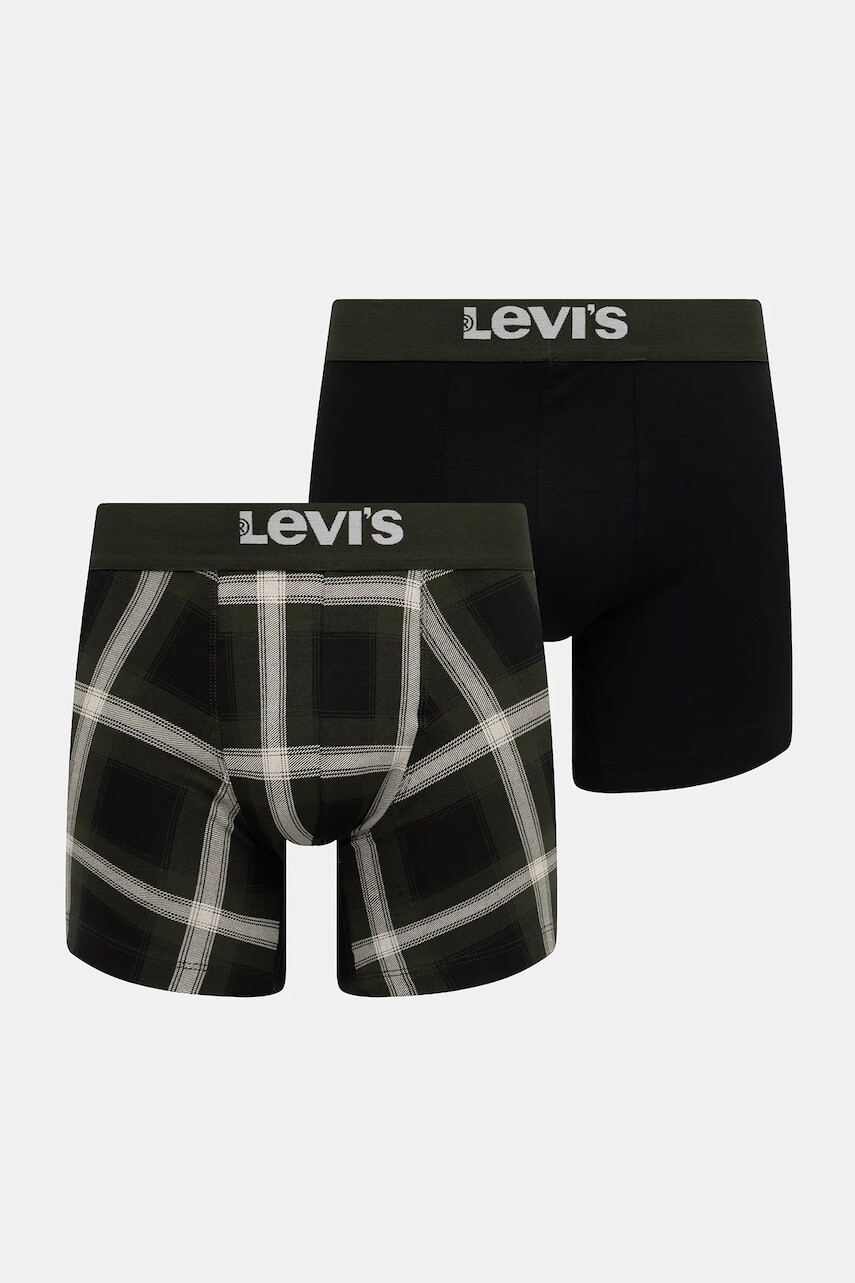 Boxerky Levi's 2-pak zelená farba, 37149-1185