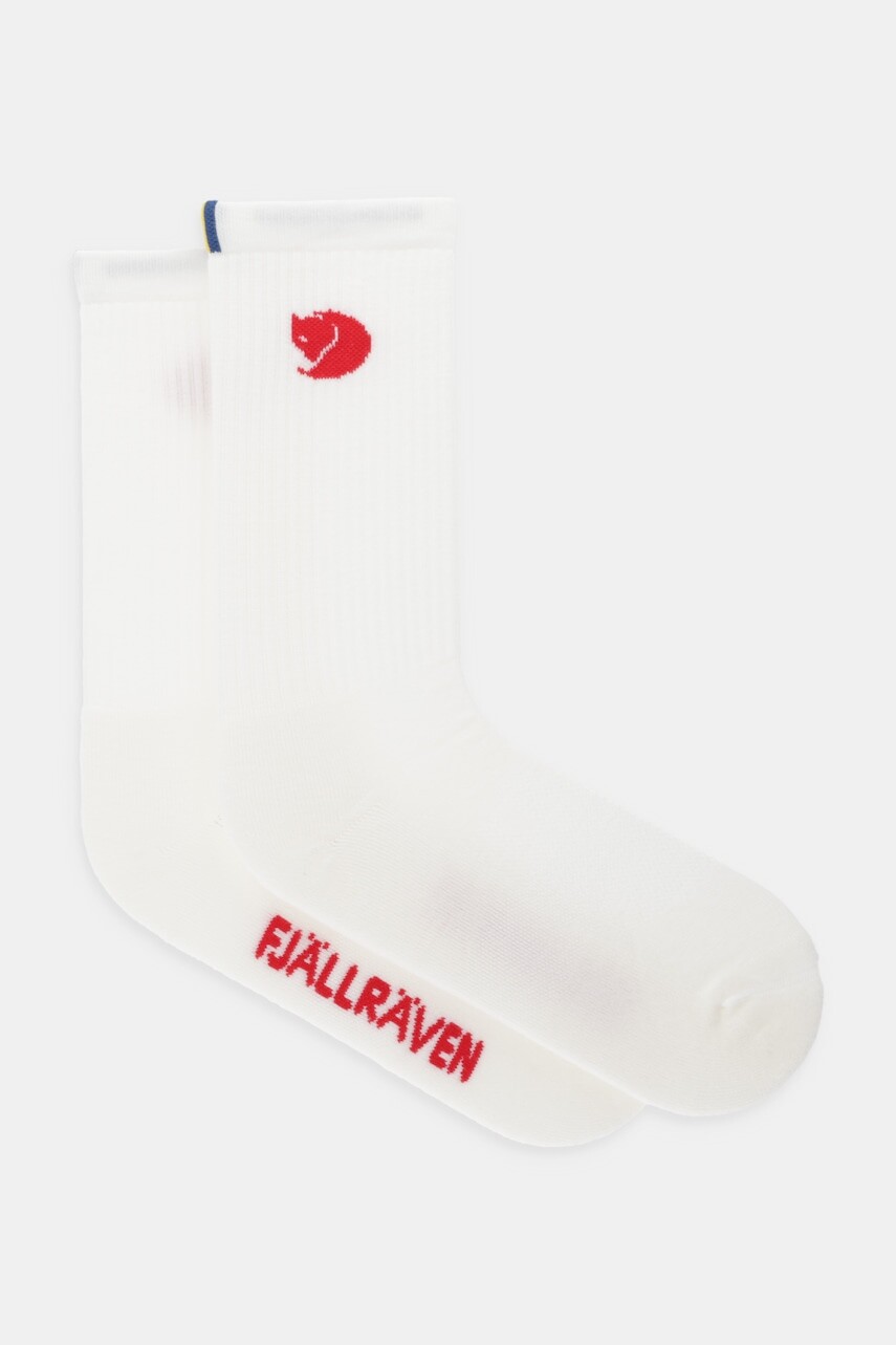 Ponožky s prímesou vlny Fjallraven Fjällräven Wool biela farba, F13100211-111