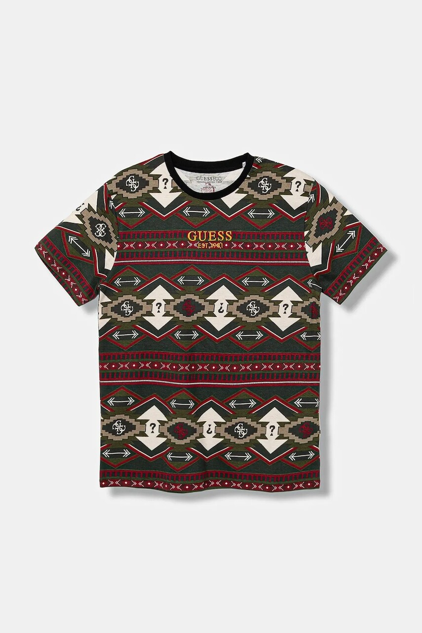 Detské bavlnené tričko Guess viac farieb, vzorované, L5BI07 I3Z14
