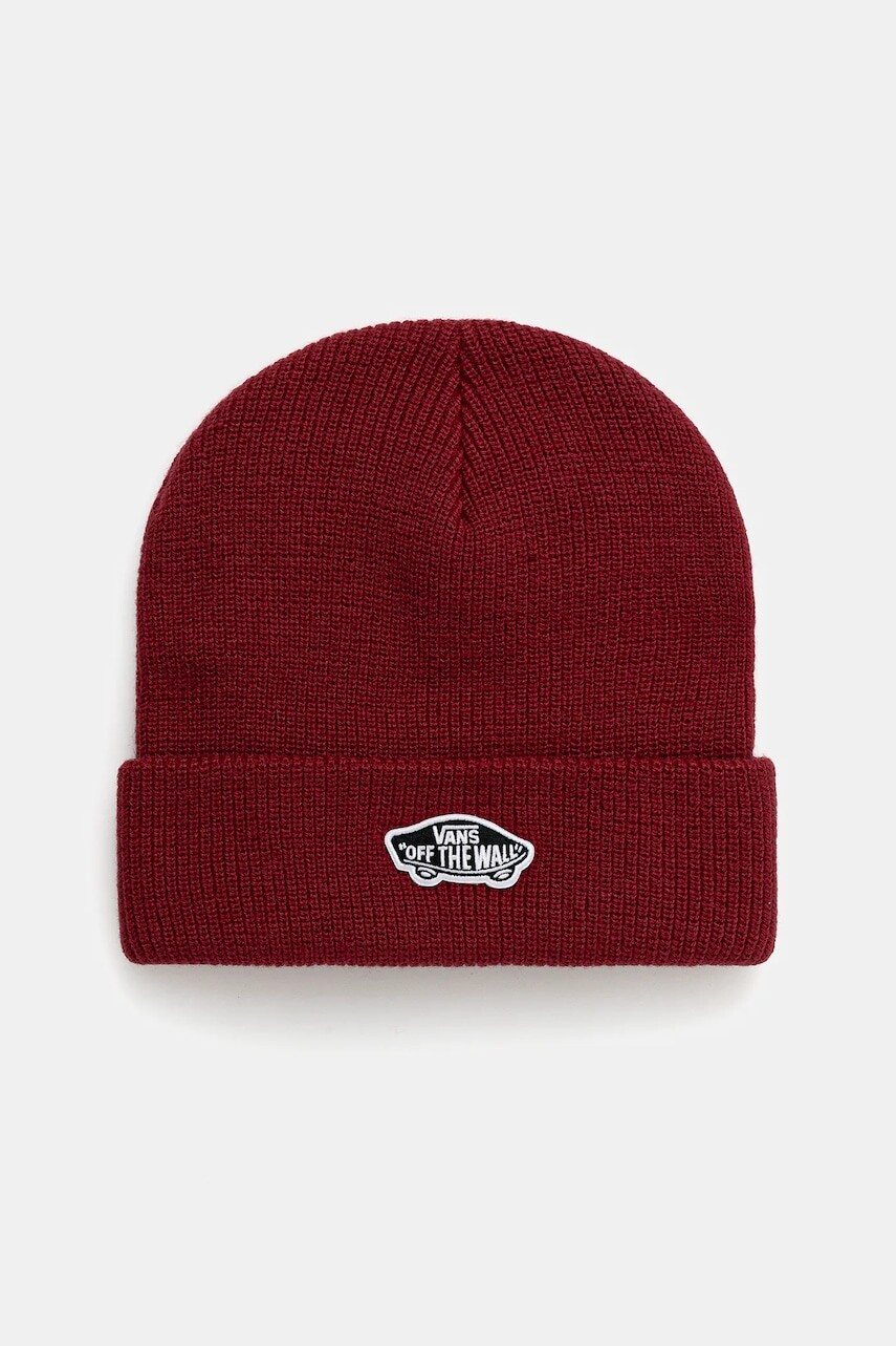 Detská čiapka Vans Vans Classic Cuff Beanie bordová farba, VN000Q1FBRD1