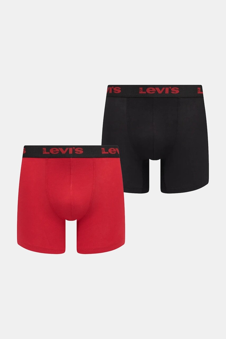 Boxerky Levi's 2-pak červená farba, 37149-1197