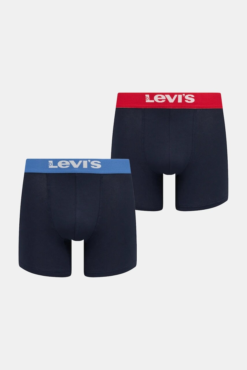 Boxerky Levi's 2-pak tmavomodrá farba, 37157-1310