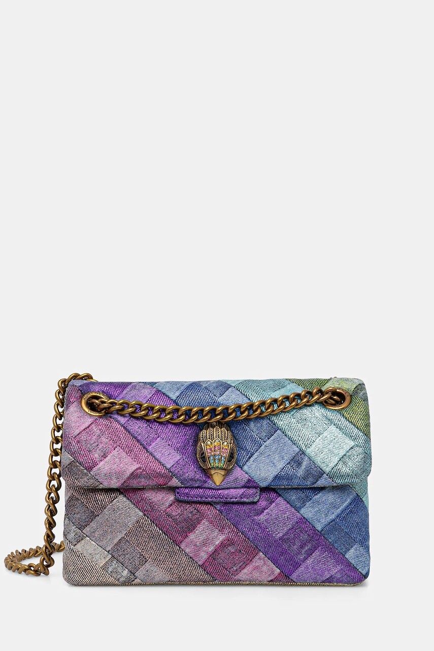 Kabelka Kurt Geiger London MINI KENSINGTON modrá farba, 8885569669