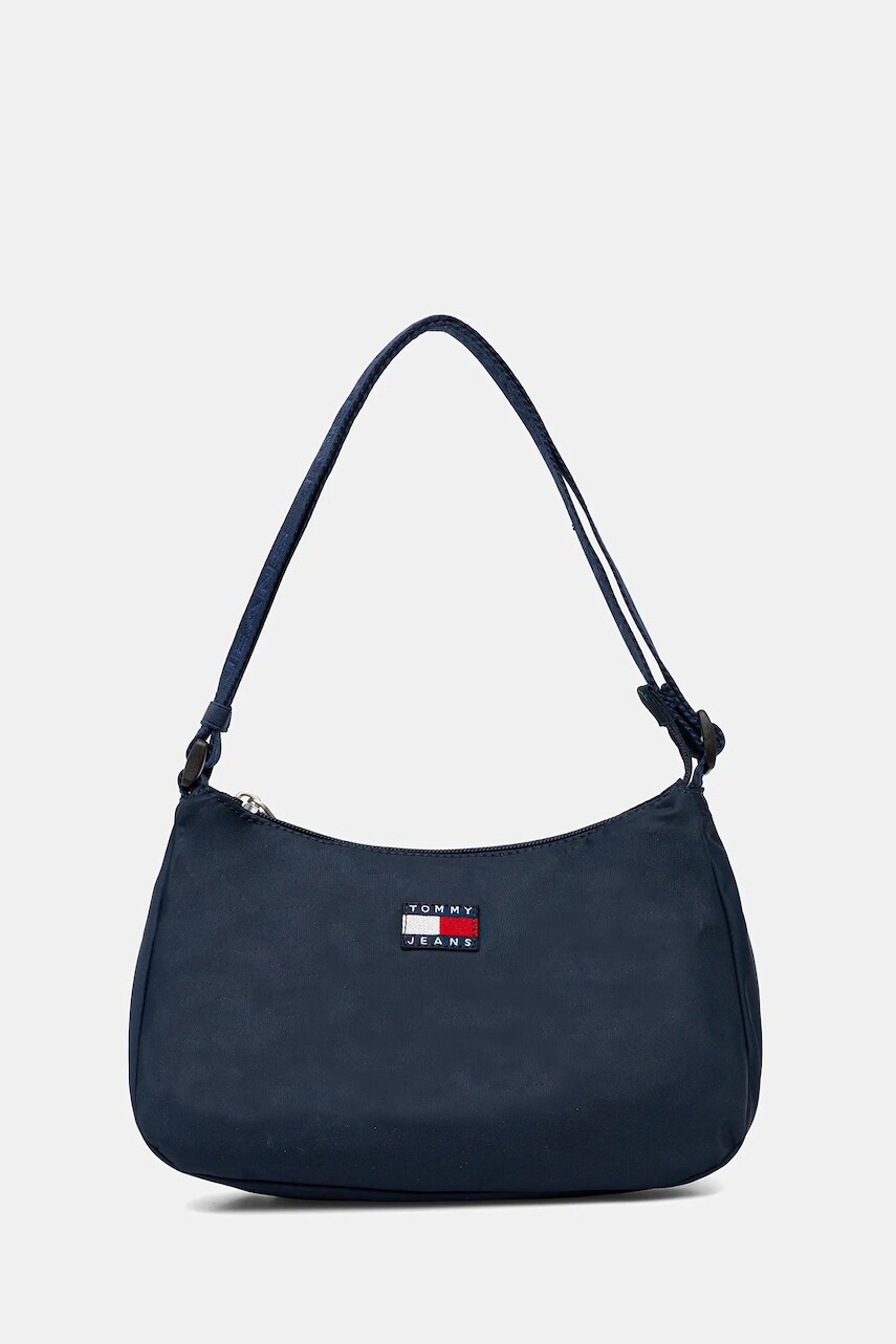 Kabelka Tommy Jeans tmavomodrá farba, AW0AW17888