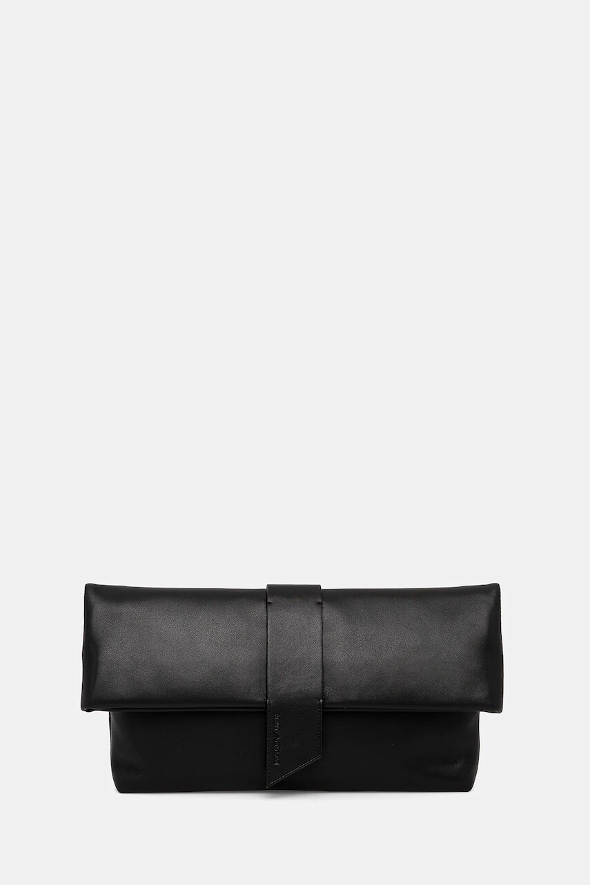 Listová kabelka Emporio Armani čierna farba, EW002957 AF19663