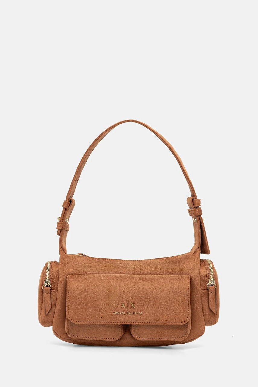 Kabelka Armani Exchange hnedá farba, XW000405 AF17158