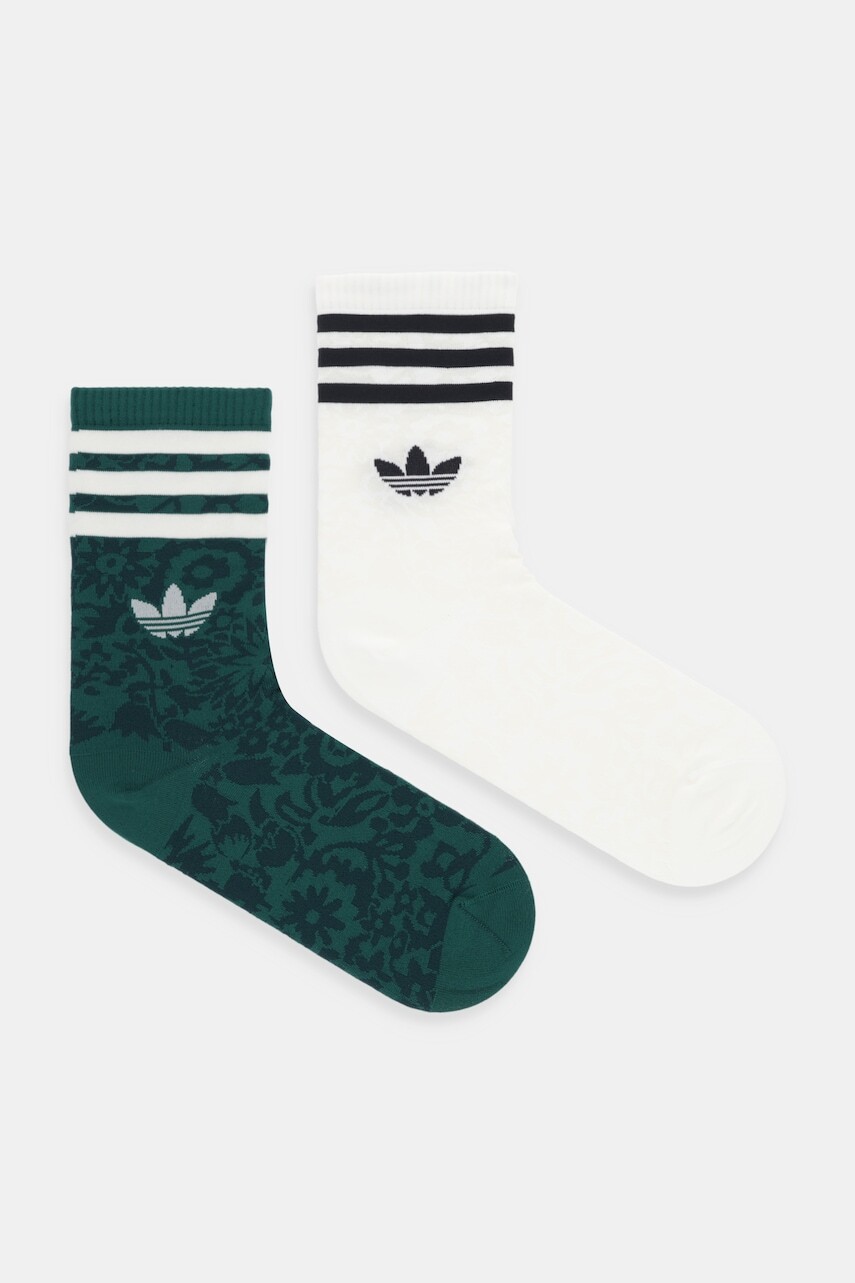Ponožky adidas Originals Liberty 2-pak zelená farba, JV7853