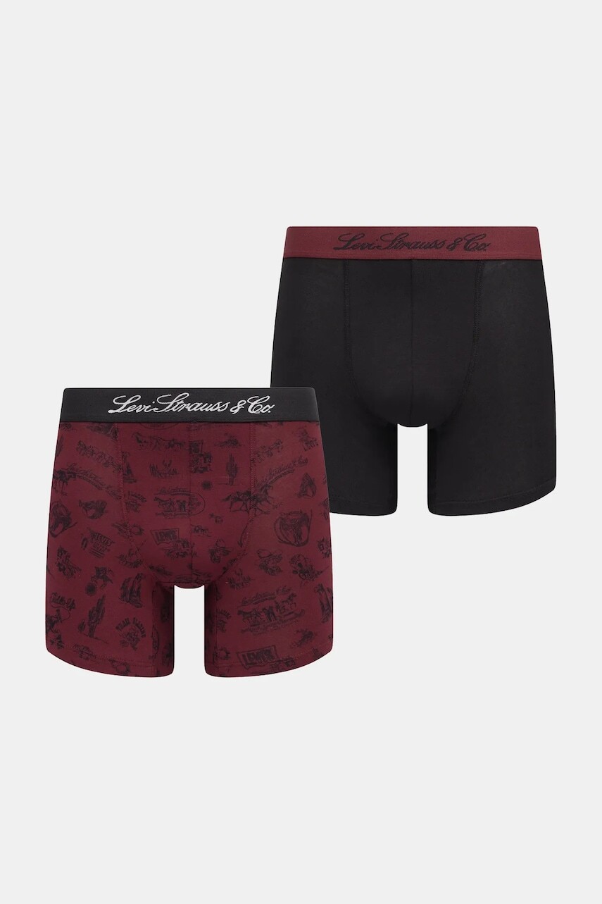 Boxerky Levi's 2-pak červená farba, 37149-1183