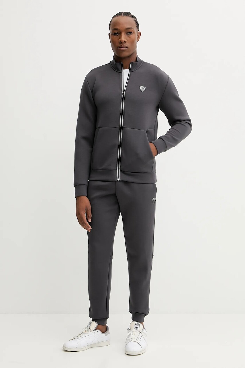 Tepláková súprava EA7 Emporio Armani šedá farba, PJ4EZ.8NPV56
