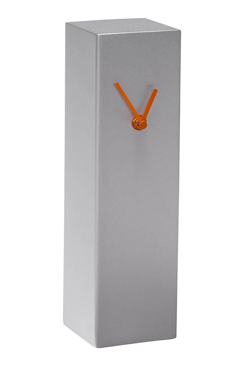 Hodiny Hübsch Hour 8 x 8 x 28 cm šedá farba