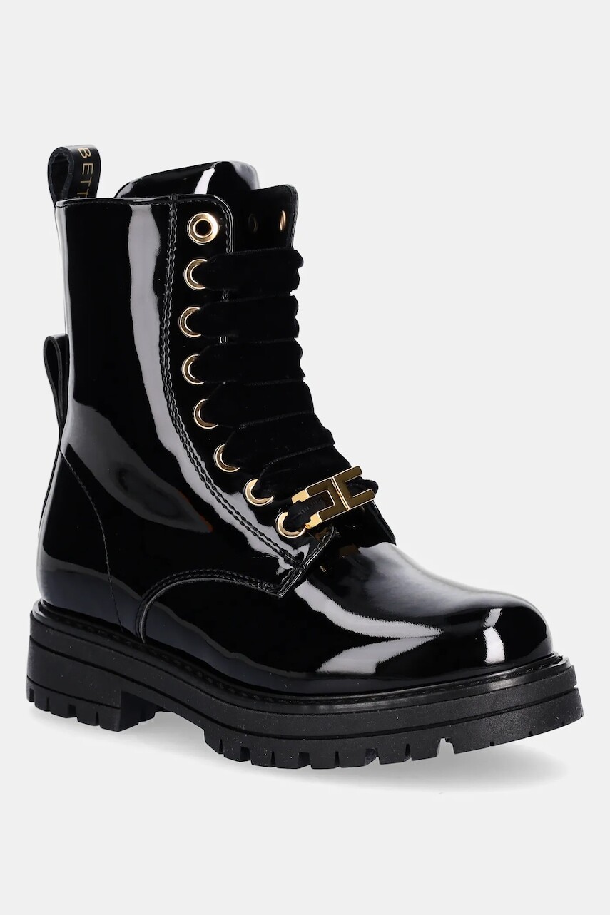 Detské workery Elisabetta Franchi čierna farba, F4A5-E0414