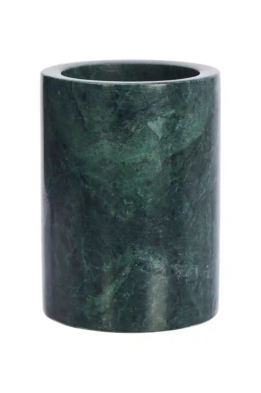 Nádoba na zubnú kefku Madam Stoltz 7,5 x 10 cm zelená farba