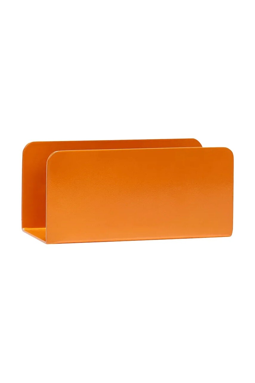 Stojan na časopisy Hübsch 15 x 7 x 7 cm oranžová farba