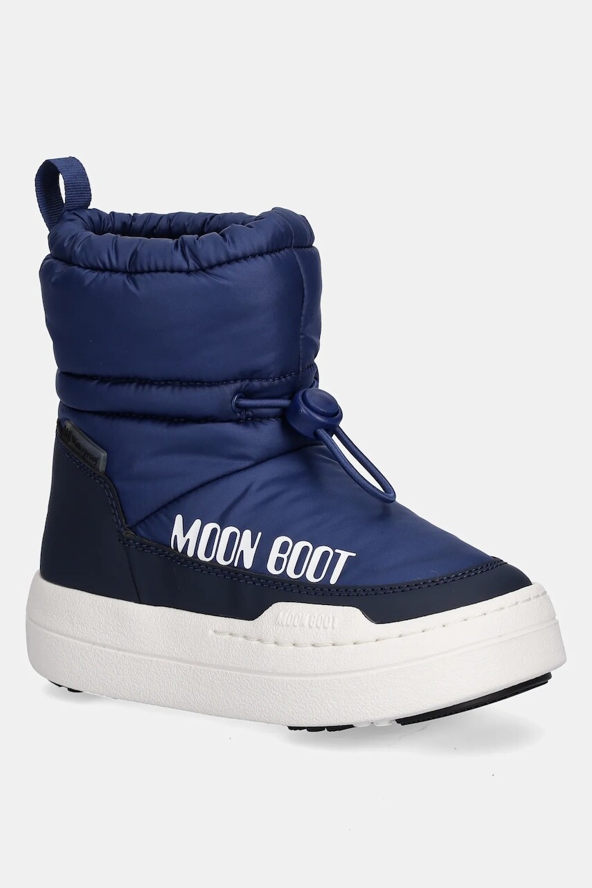 Detské snehule Moon Boot MB JR PARK TUBE MID WP tmavomodrá farba, 80D3440090