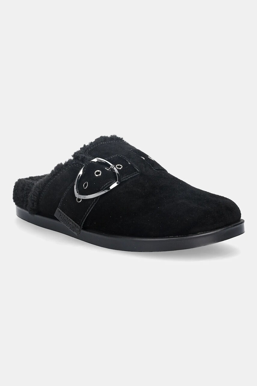 Semišové papuče Blauer GLADE čierna farba, F5GLADE04/SUF